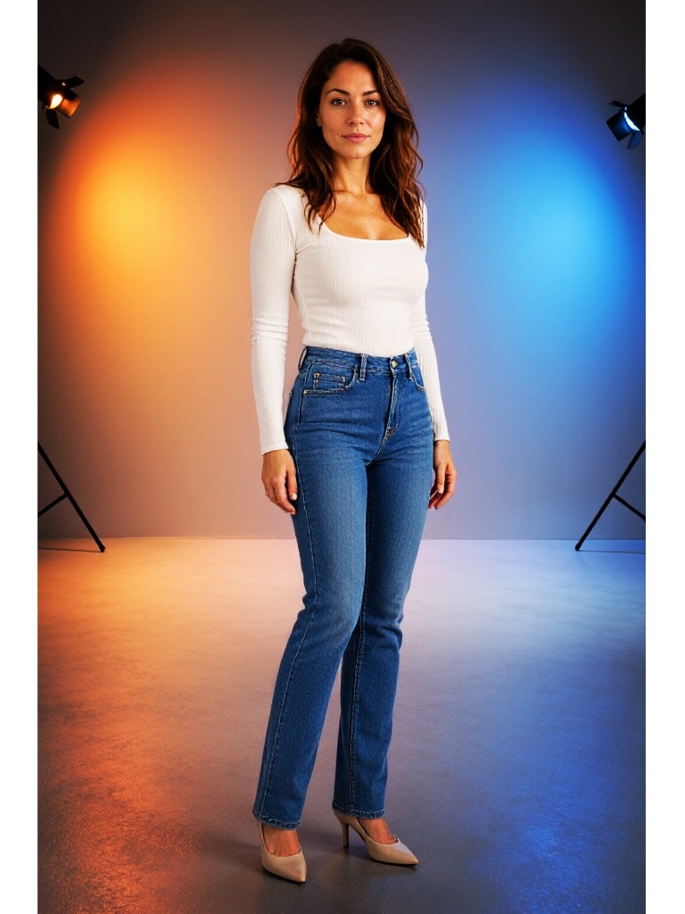 Levi's 550 Mid-Blue Straight Leg Jeans
